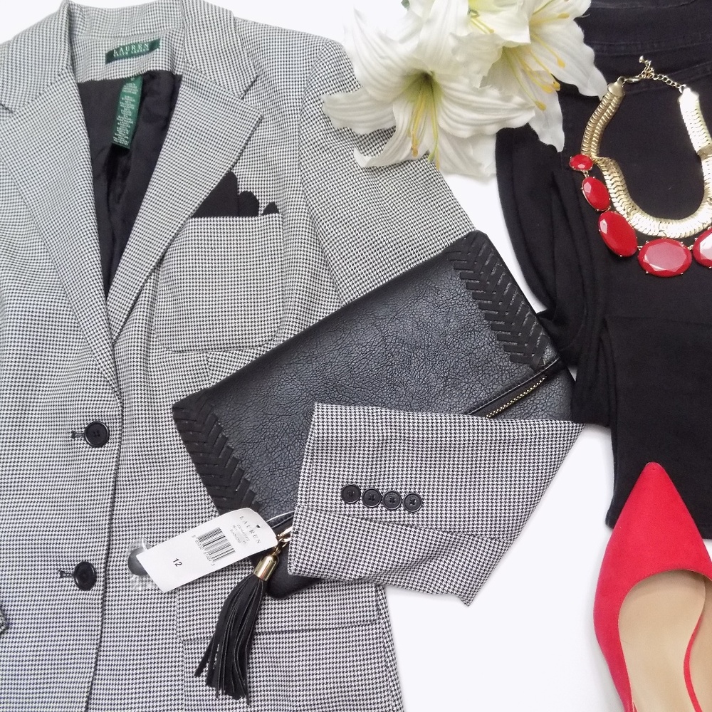 Ralph Lauren Classic Houndstooth Blazer